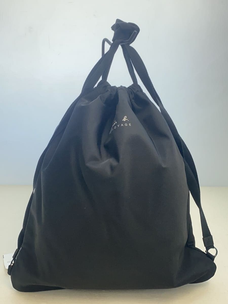 agnes b VOYAGE Backpack BLK Solid 3