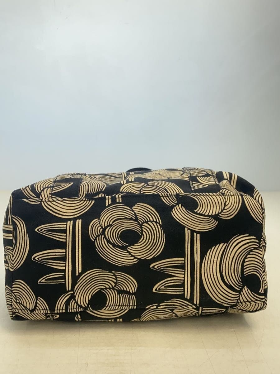 ANNA SUI Shoulder Bag Canvas BLK All Over Pattern Archive Tote 4