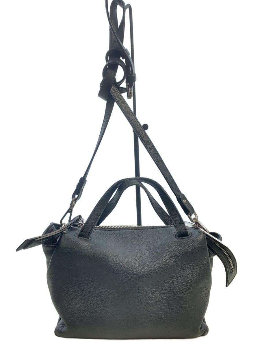 GIANNI CHIARINI Shoulder Bag Leather BLK 222