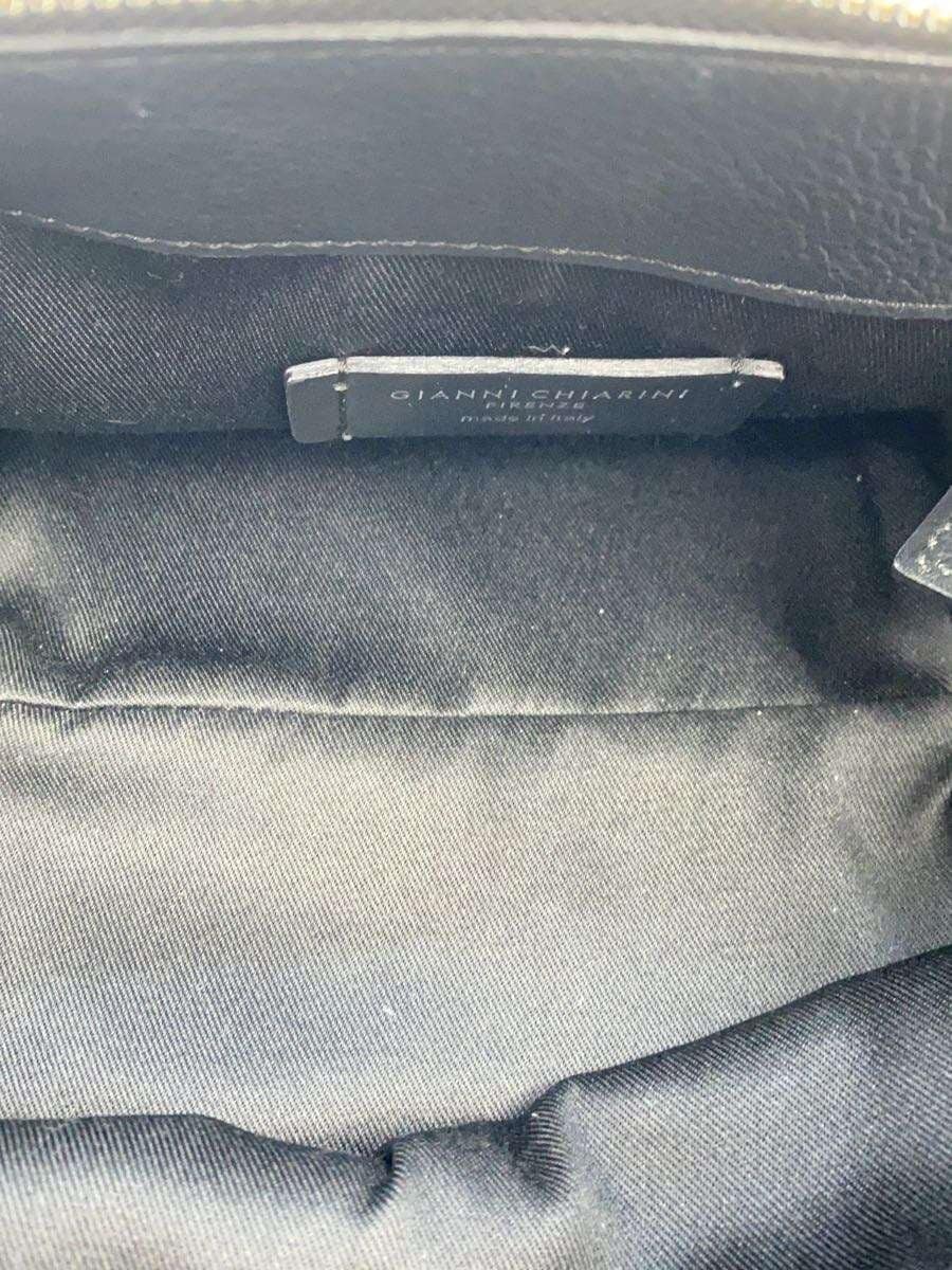 GIANNI CHIARINI Shoulder Bag Leather BLK 222 8