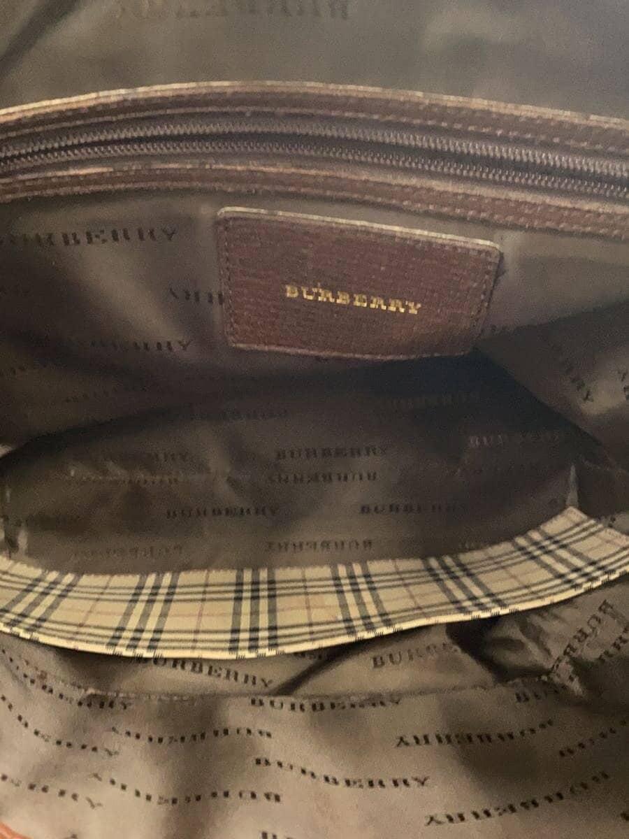 BURBERRY Tote Bag Leather BRW Solid 7
