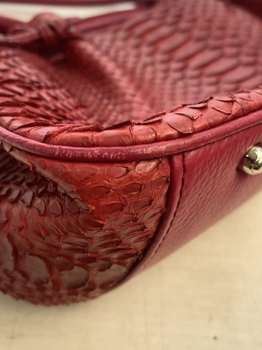 Other Brand Handbag Leather RED 9