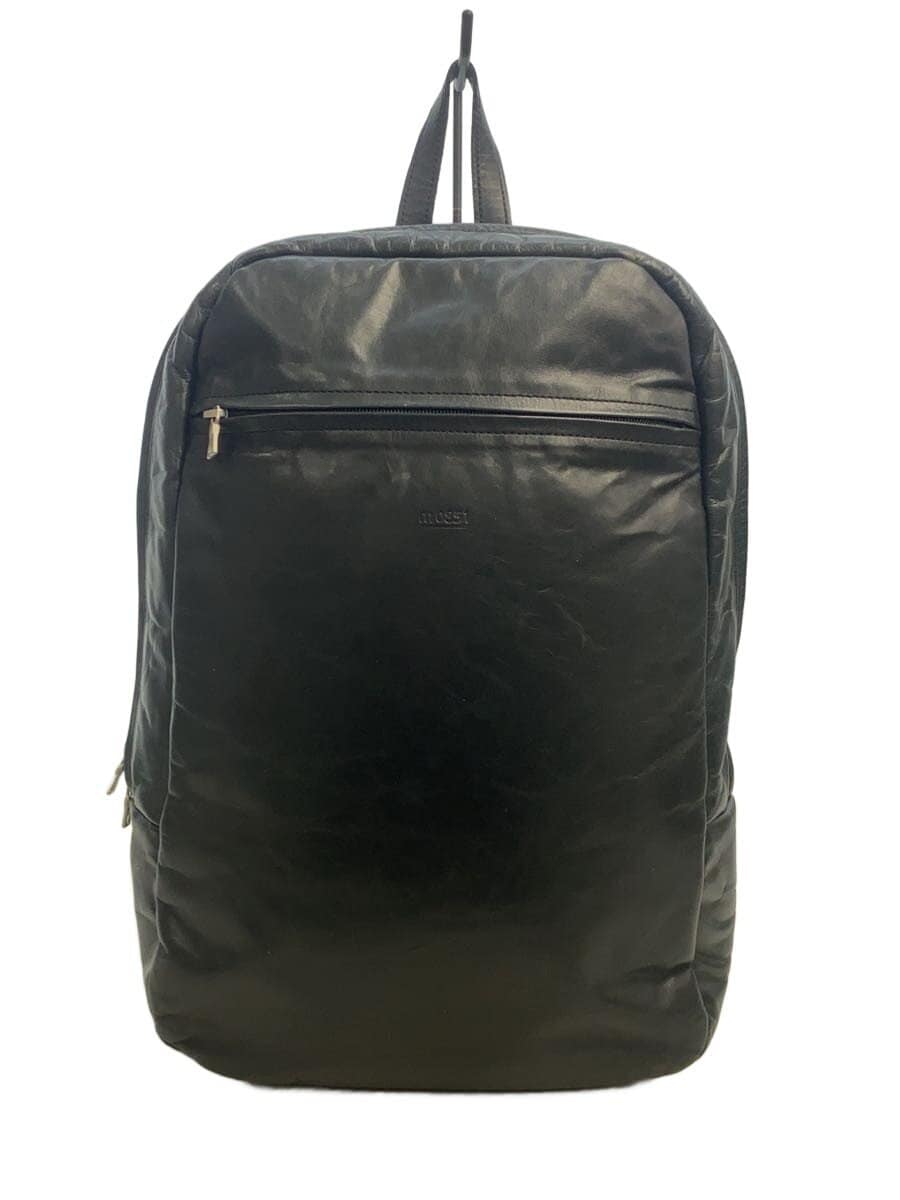 m0851 Backpack Leather BLK