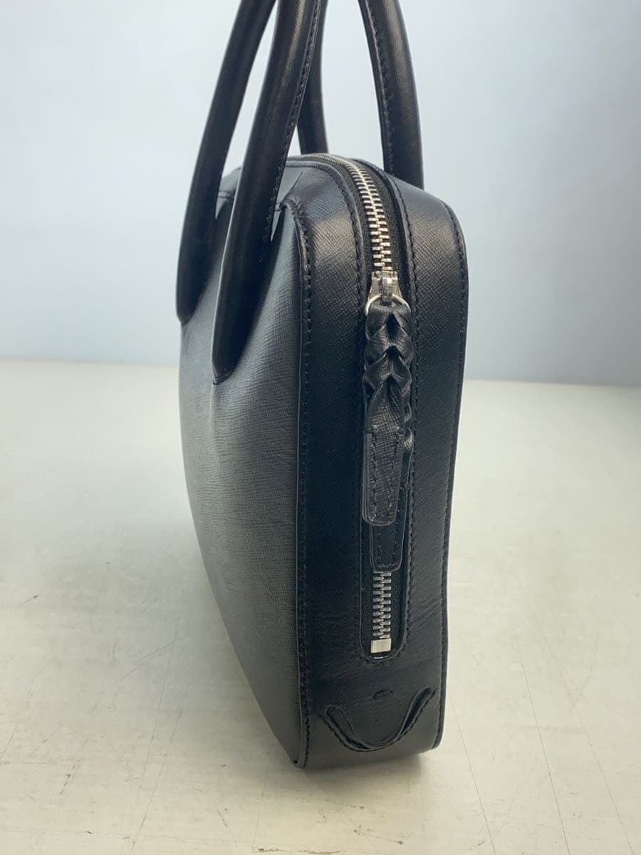 Pid Briefcase Compact Handbag Leather BLK 2