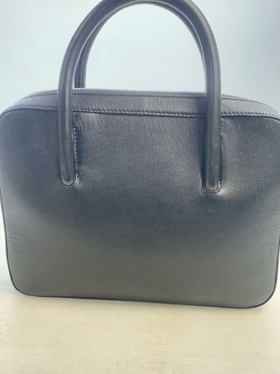 Pid Briefcase Compact Handbag Leather BLK 3