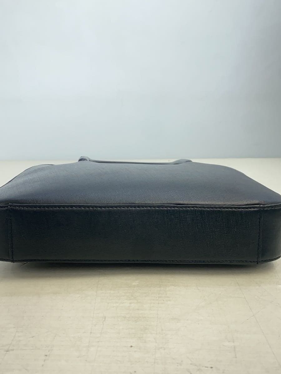 Pid Briefcase Compact Handbag Leather BLK 4