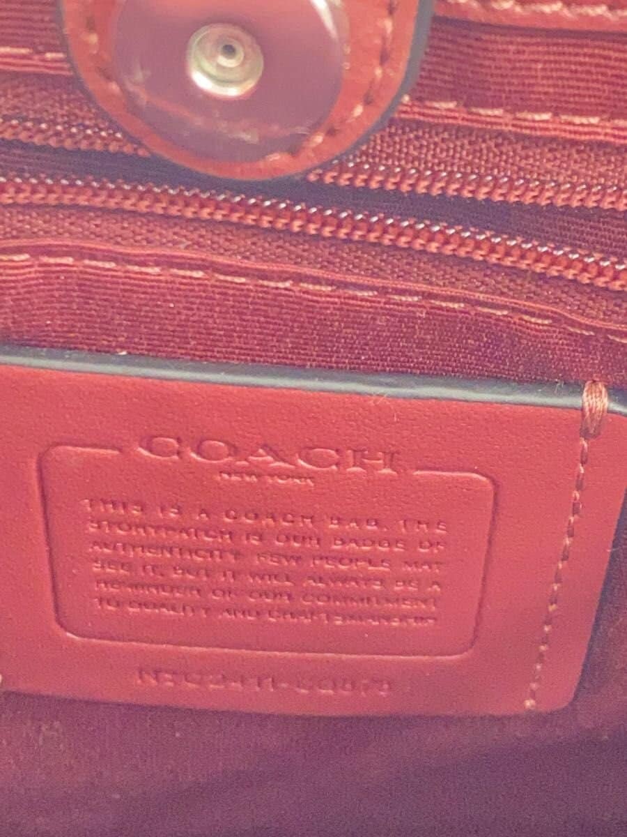 COACH handbag canvas BLK all-over pattern CQ878 5