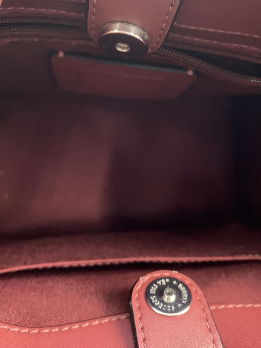 COACH handbag canvas BLK all-over pattern CQ878 6