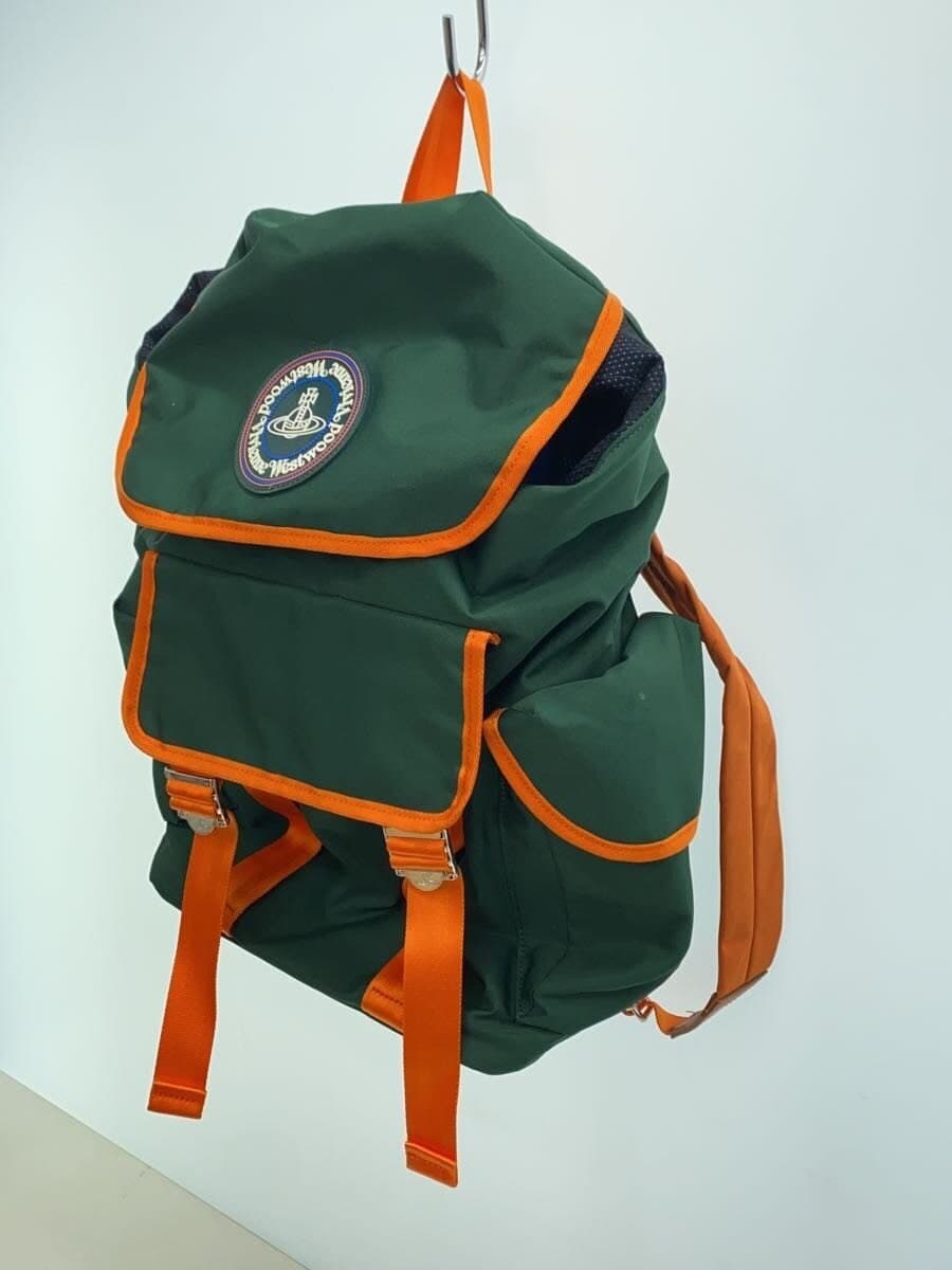 Vivienne Westwood Backpack Nylon GRN Solid VWH004 2