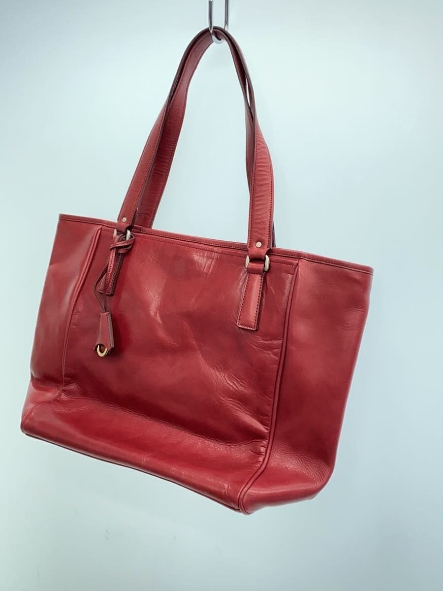 aniary Tote Bag Leather RED 2