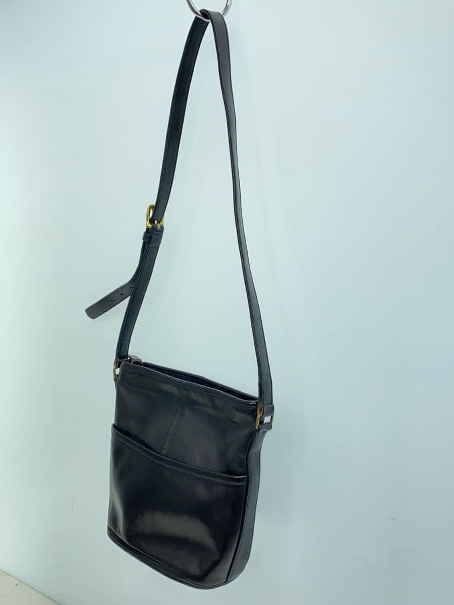 COACH Shoulder Bag Leather BLK 0452 MADE IN THE UNITED STATES 2