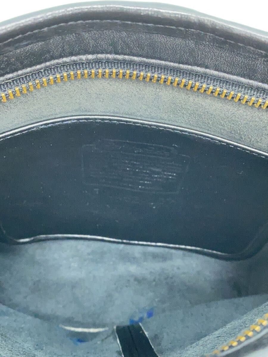 COACH Shoulder Bag Leather BLK 0452 MADE IN THE UNITED STATES 6