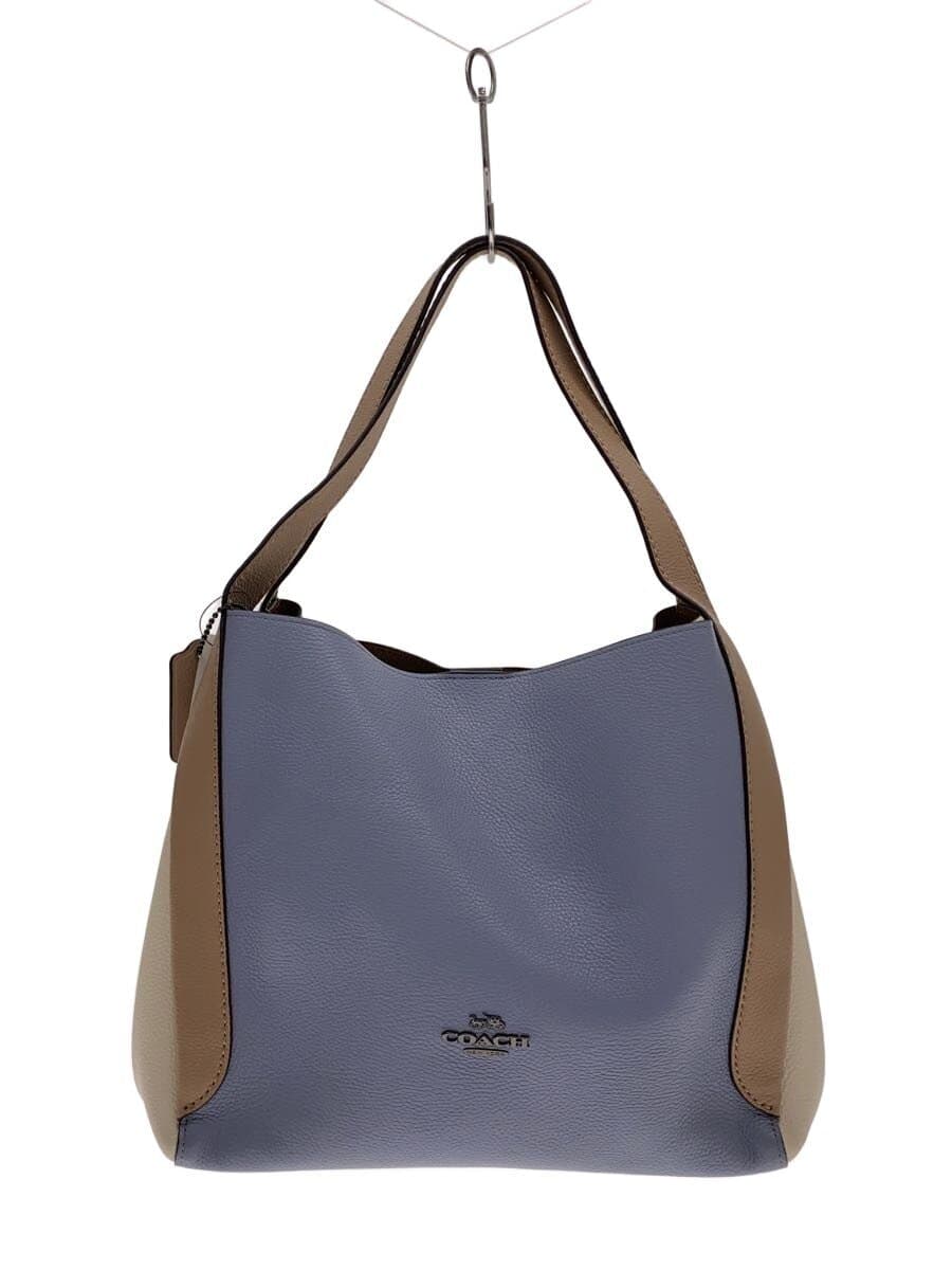 COACH Shoulder Bag Hadley Hobo Color Block All Leather Leather WHT 76088
