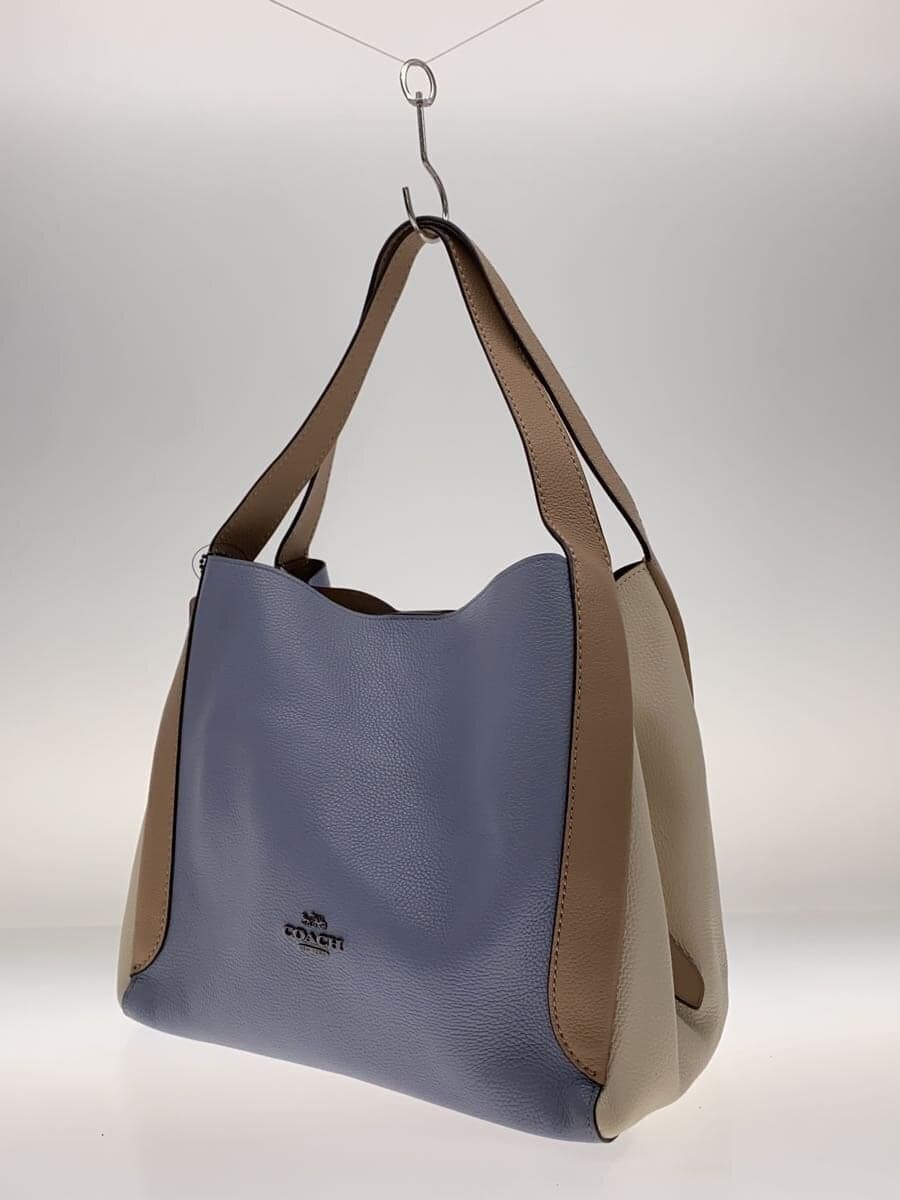 COACH Shoulder Bag Hadley Hobo Color Block All Leather Leather WHT 76088 2