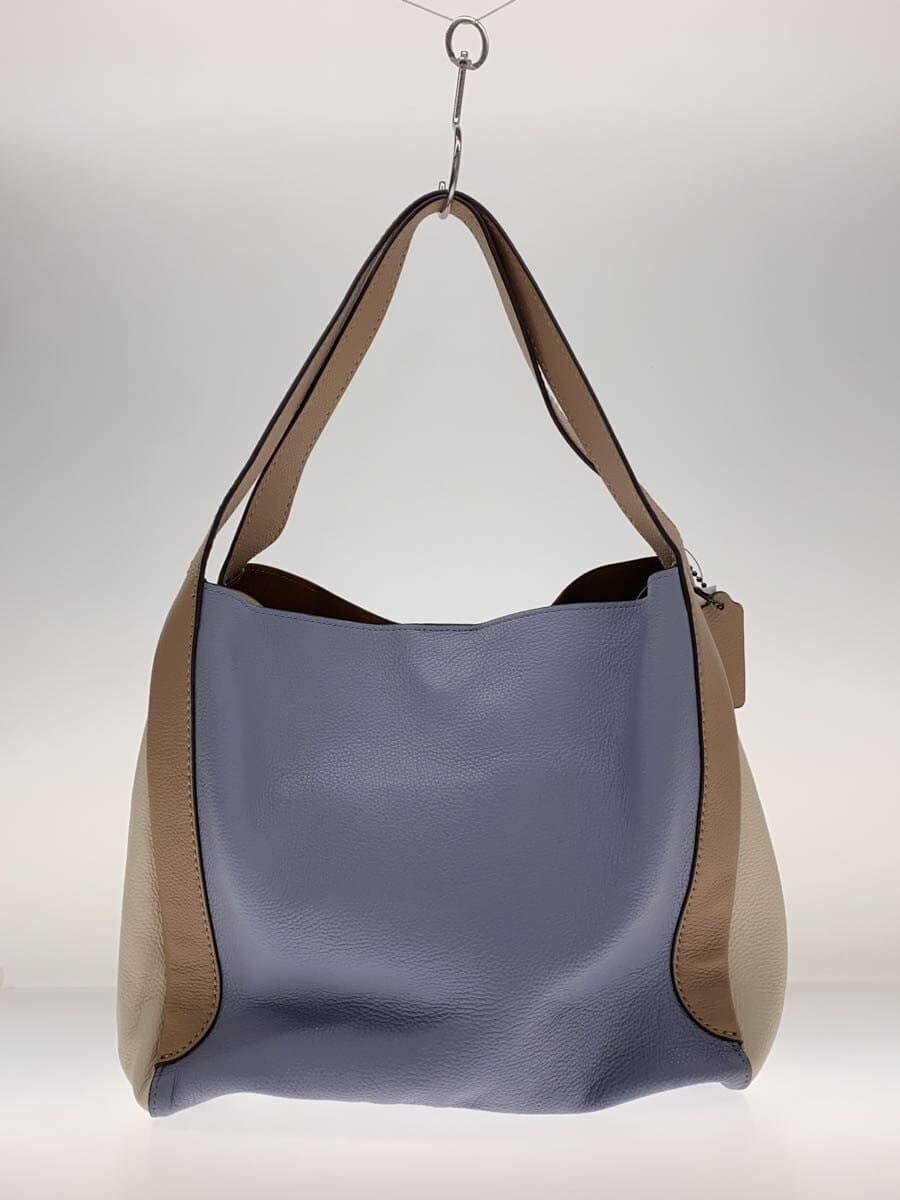 COACH Shoulder Bag Hadley Hobo Color Block All Leather Leather WHT 76088 3