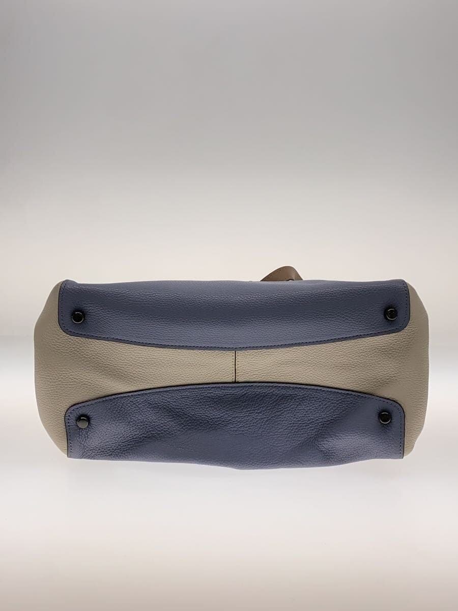 COACH Shoulder Bag Hadley Hobo Color Block All Leather Leather WHT 76088 4