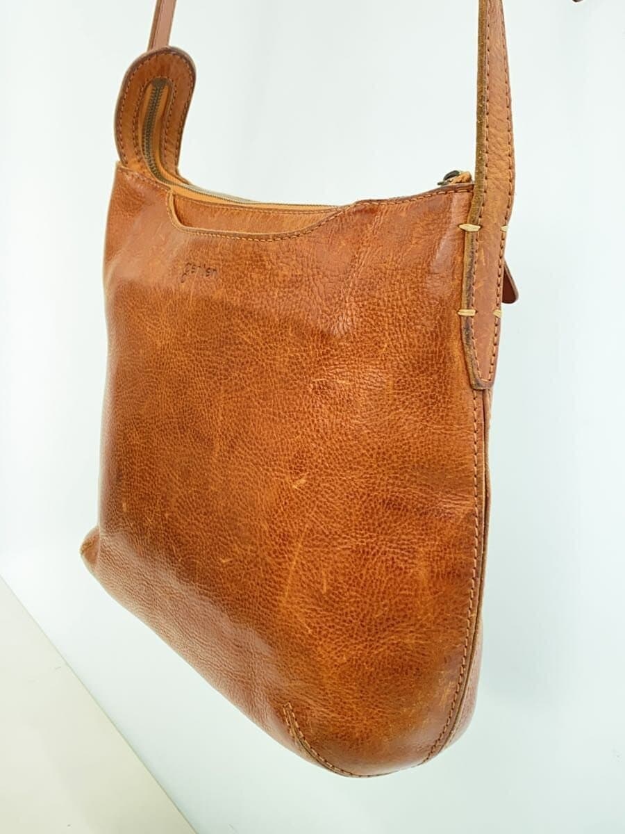 GENTEN Shoulder Bag Leather BRW Solid 2