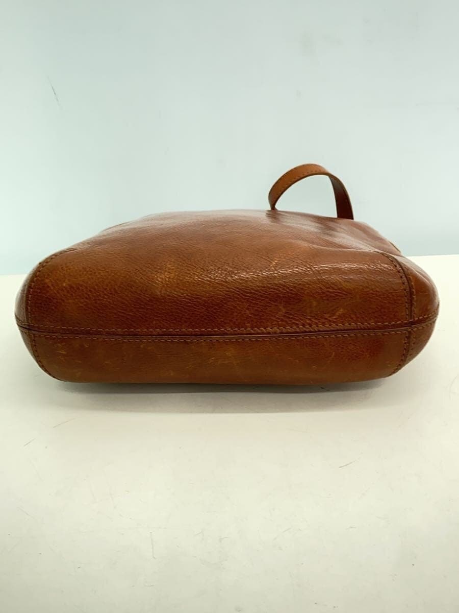 GENTEN Shoulder Bag Leather BRW Solid 4