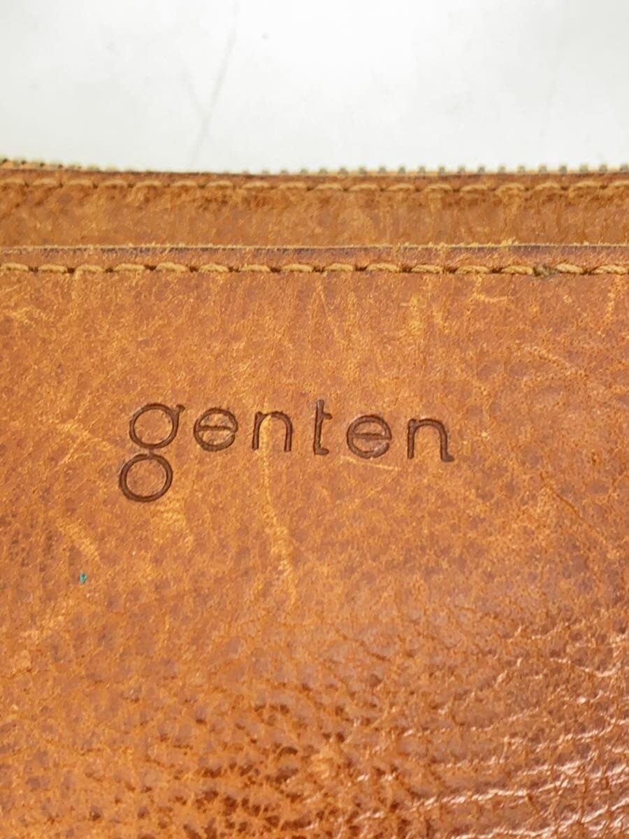 GENTEN Shoulder Bag Leather BRW Solid 5