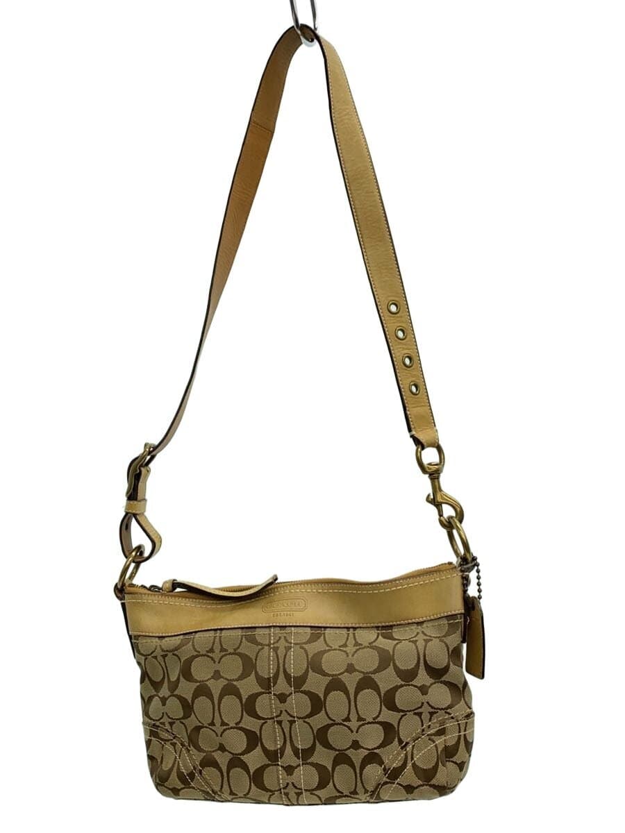 COACH Shoulder Bag_Signature Canvas BRW