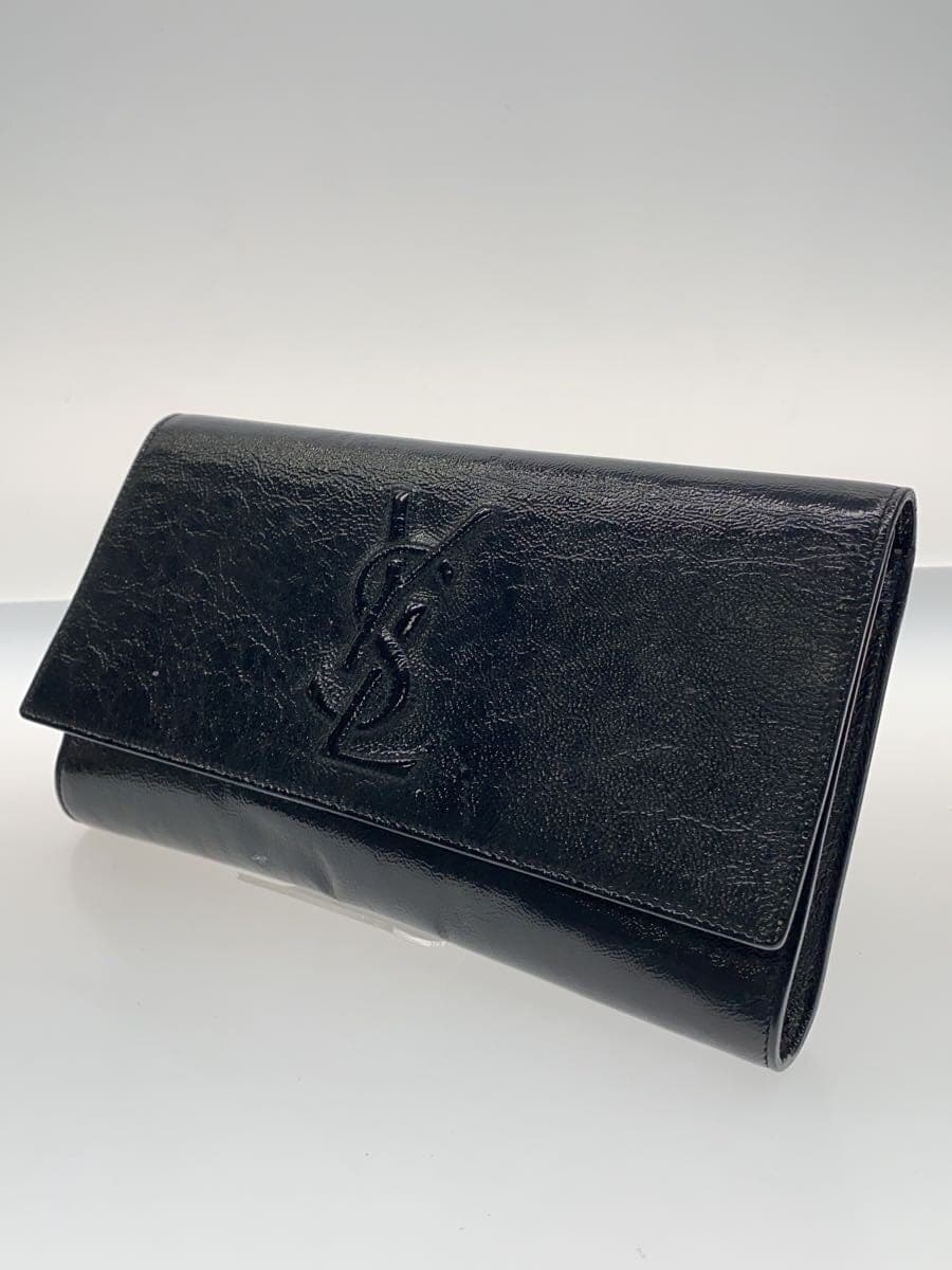 YVES SAINT LAURENT clutch bag -- BLK 2
