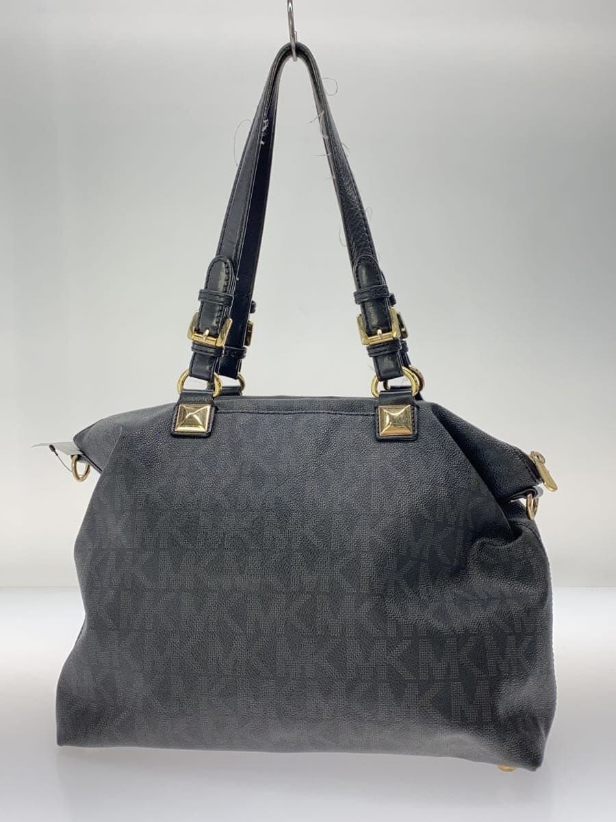MICHAEL KORS Shoulder Bag Leather BLK All Over Pattern AP-1207 3