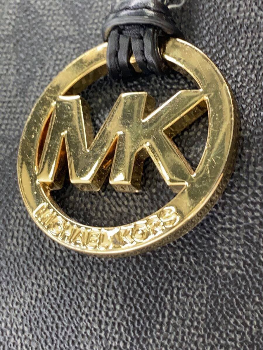 MICHAEL KORS Shoulder Bag Leather BLK All Over Pattern AP-1207 5