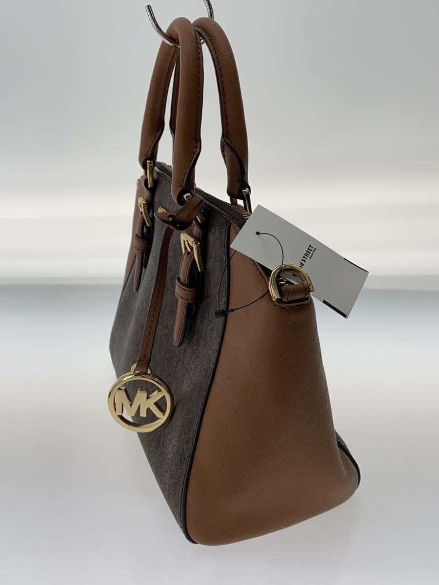 MICHAEL KORS Shoulder Bag Leather BRW All Over Pattern DI-2001 2