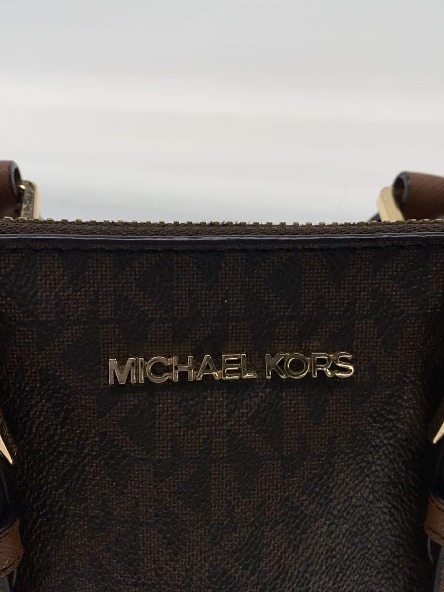 MICHAEL KORS Shoulder Bag Leather BRW All Over Pattern DI-2001 5