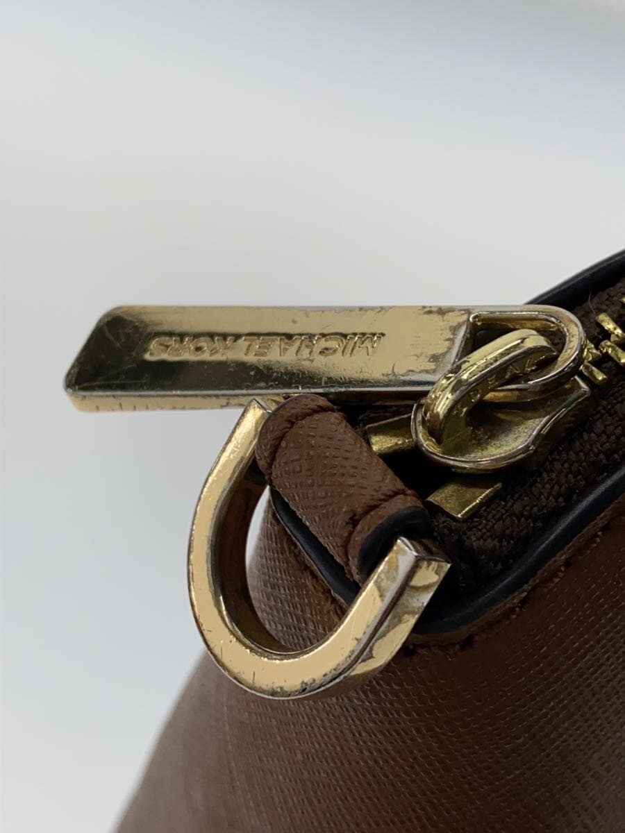 MICHAEL KORS Shoulder Bag Leather BRW All Over Pattern DI-2001 6