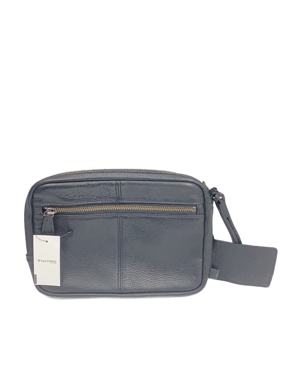 PORTER Second Bag Leather BLK Solid