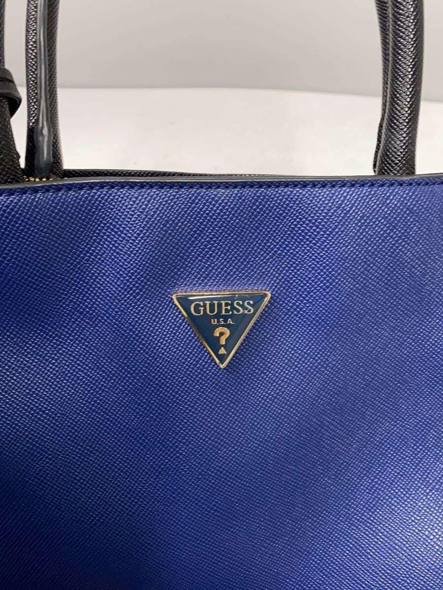 GUESS Handbag Leather BLU 5