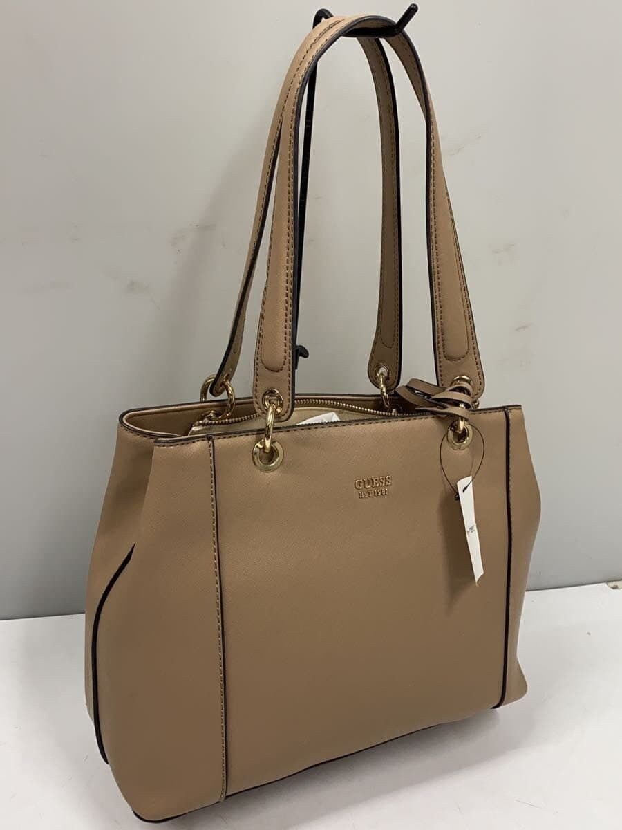 GUESS handbag PVC BEG plain jp669136 2