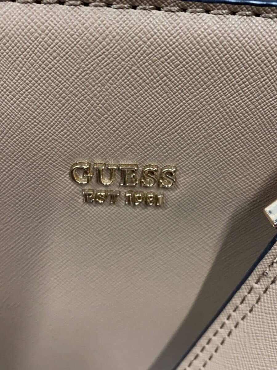 GUESS handbag PVC BEG plain jp669136 5