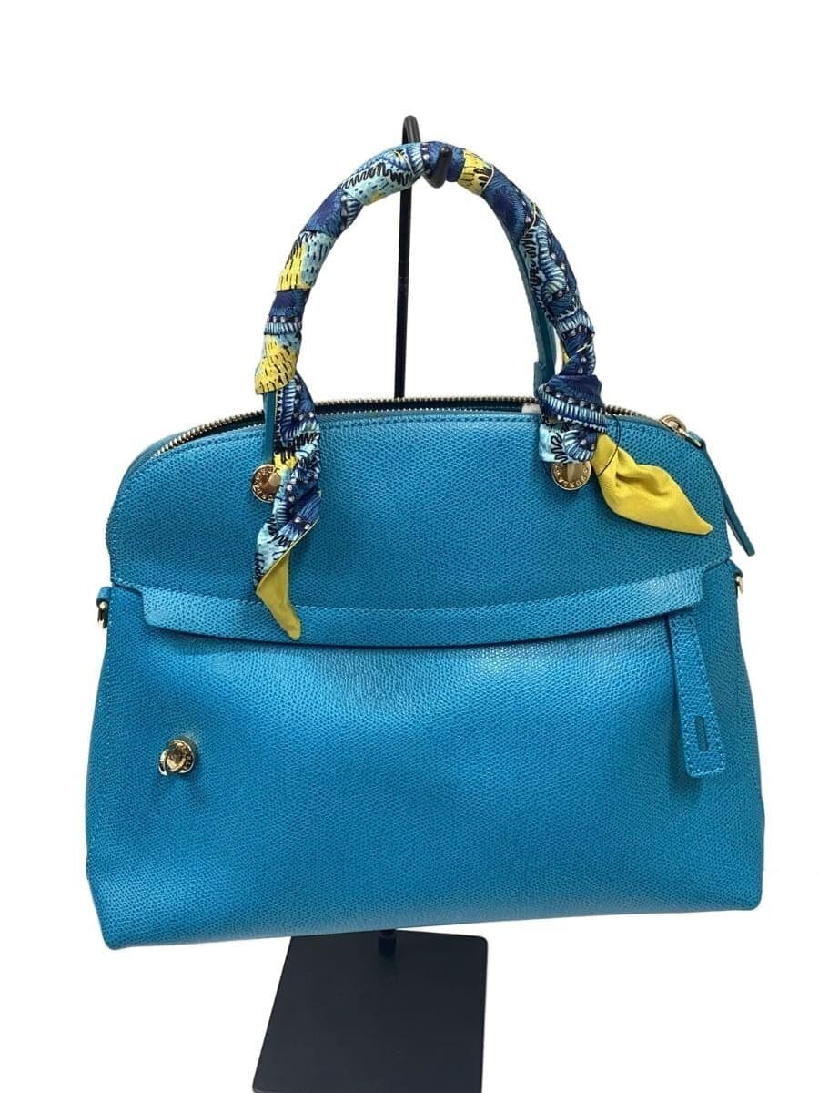 FURLA Bag Leather BLU Solid