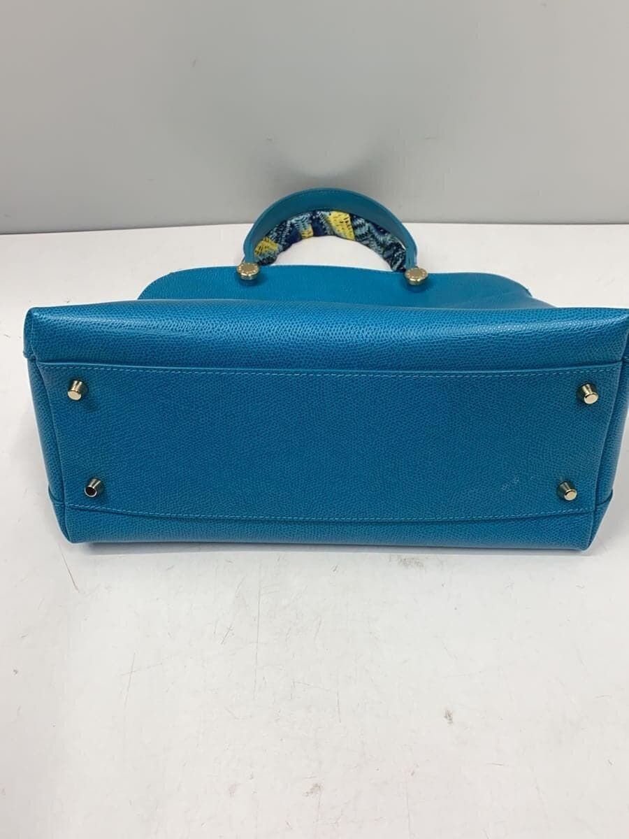FURLA Bag Leather BLU Solid 4