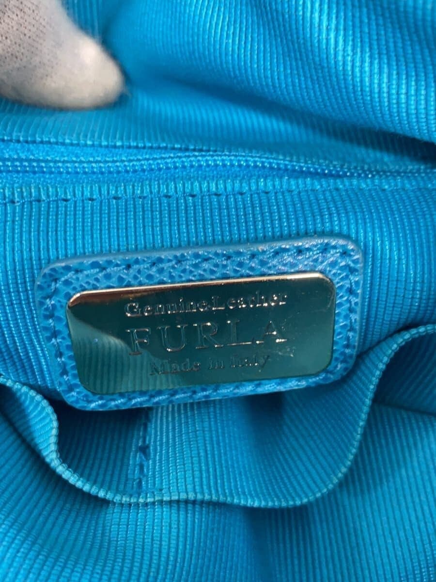 FURLA Bag Leather BLU Solid 5
