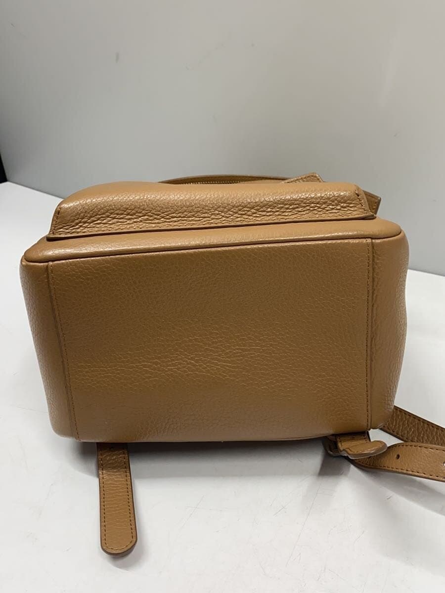 FURLA Backpack Leather BRW Solid Color 4