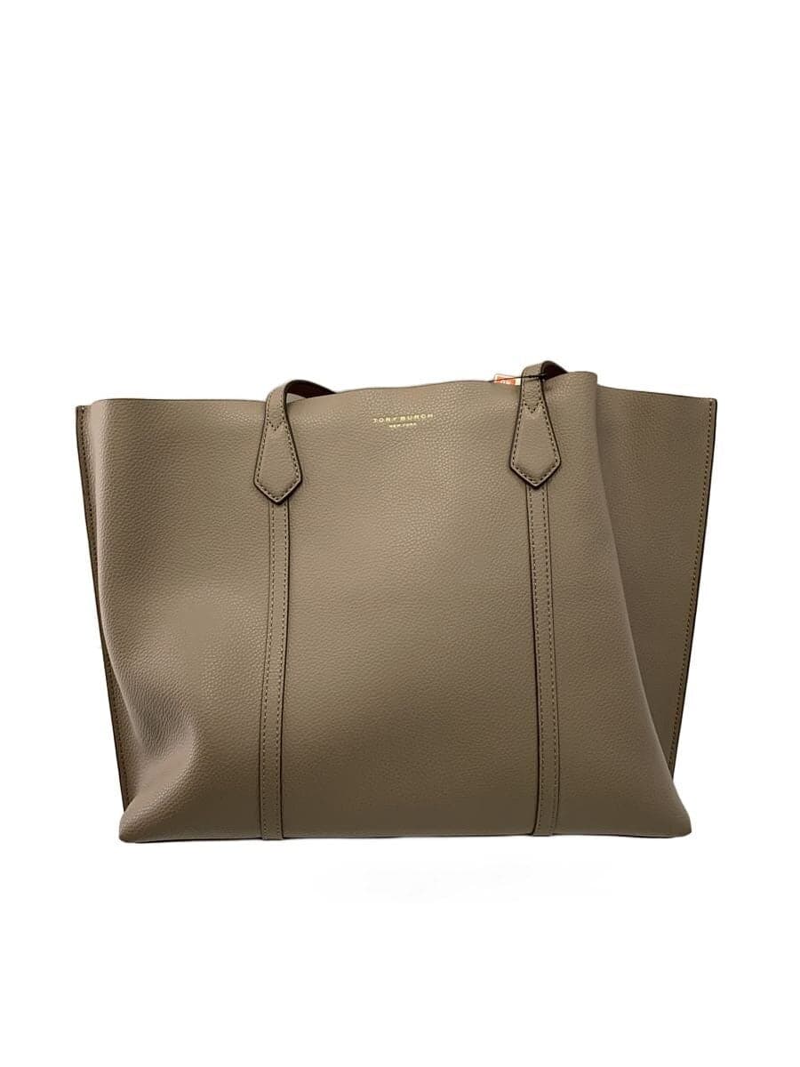 TORY BURCH Tote Bag Leather GRY Solid 81932