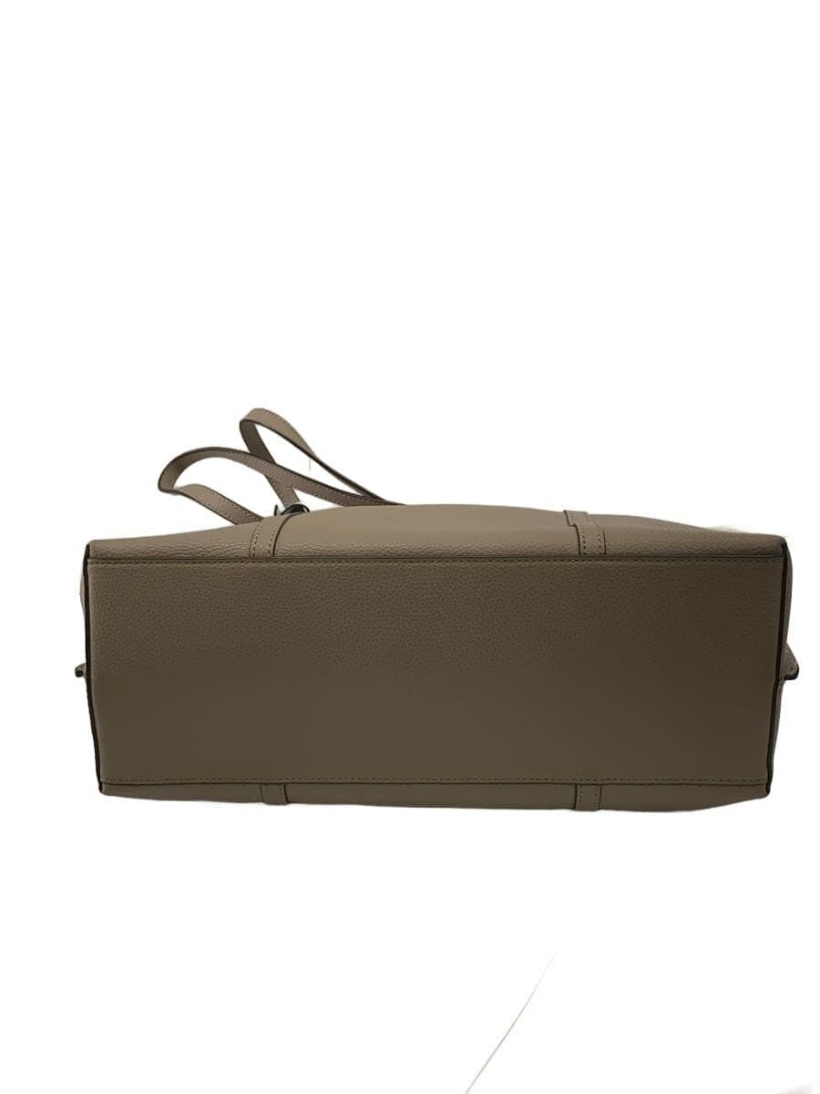 TORY BURCH Tote Bag Leather GRY Solid 81932 4