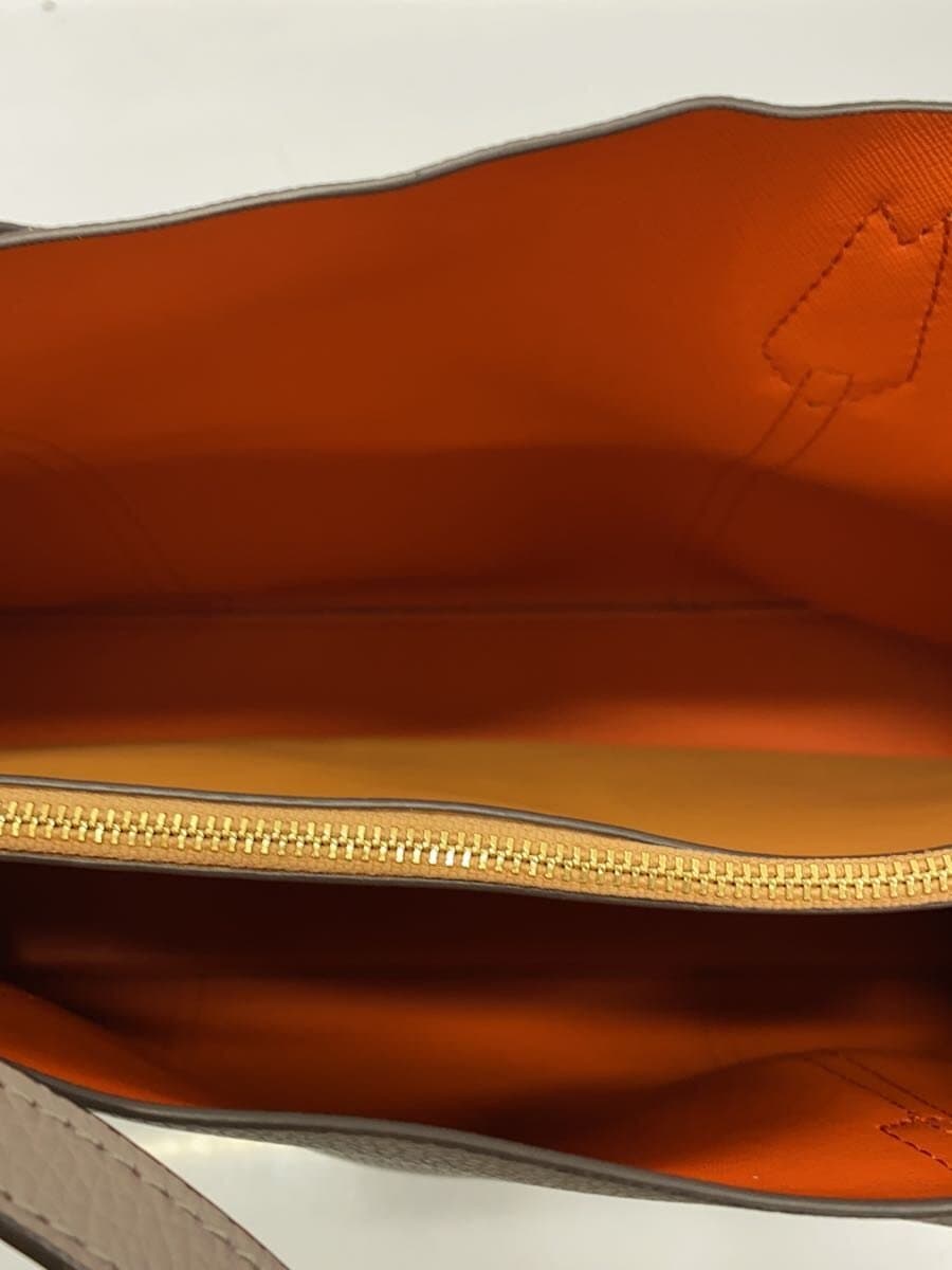 TORY BURCH Tote Bag Leather GRY Solid 81932 6