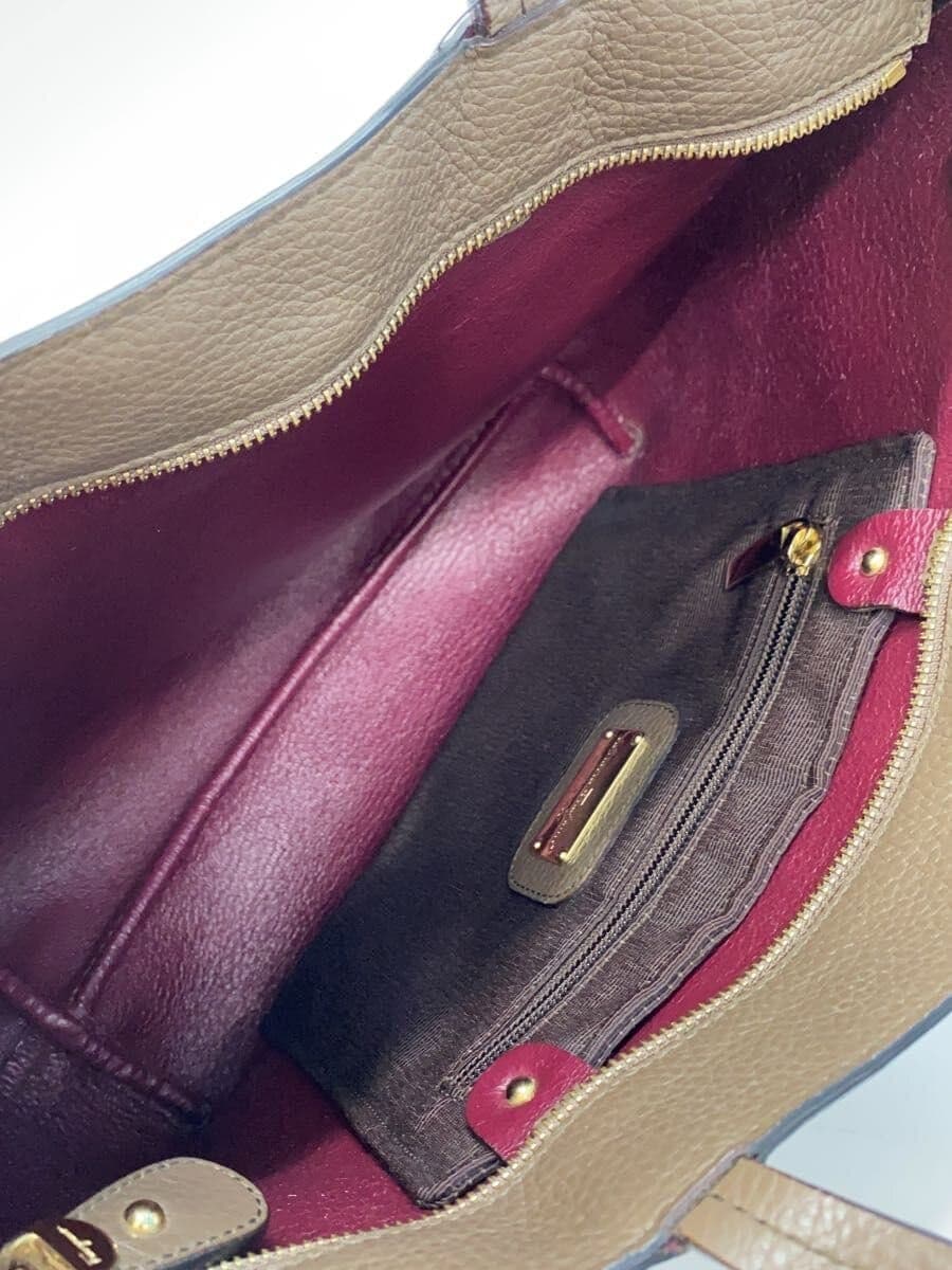 Salvatore Ferragamo Gancini Handbag Leather BRW GU-21D764 6