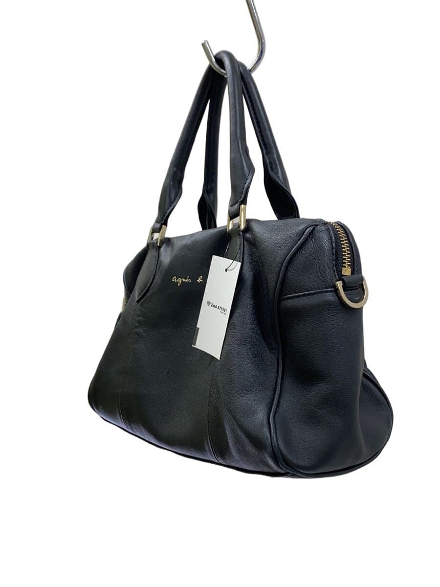 agnes b. Mini Handbag Sheepskin BLK Solid 2