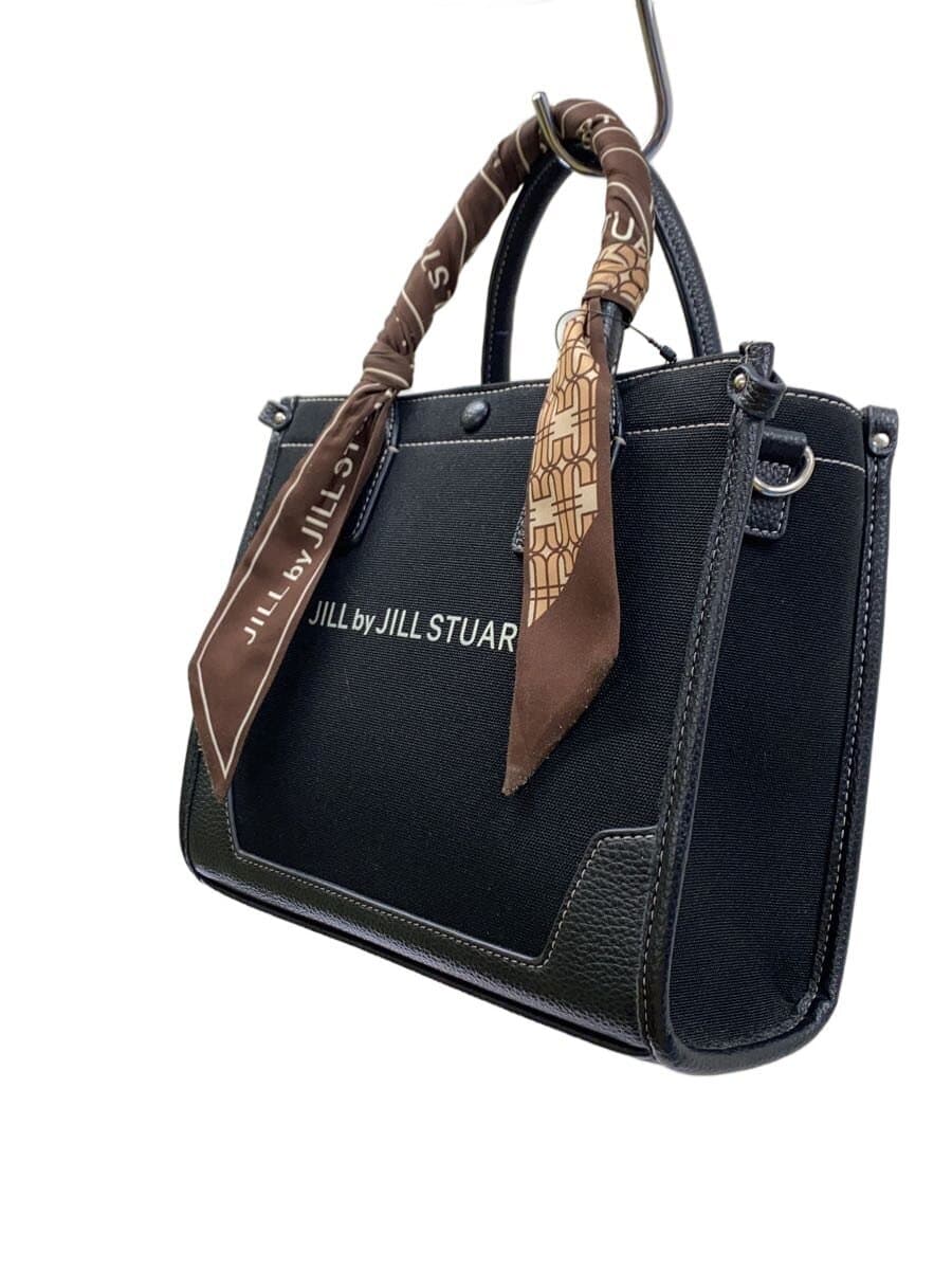 JILL by JILLSTUART Link J Scarf Tote Small Canvas BLK 125-4283102 2