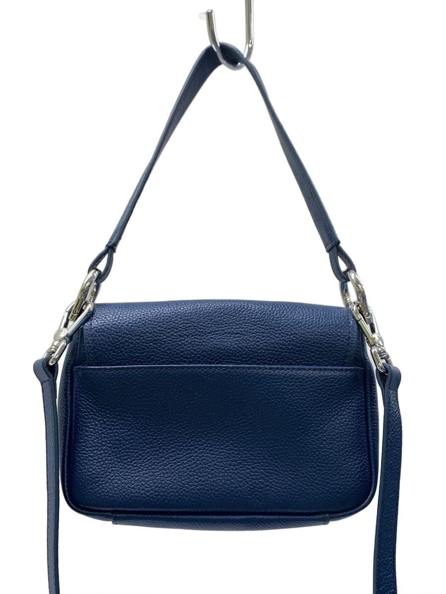 COLE HAAN Mini Flap Bag Leather BLU Solid U06272 3