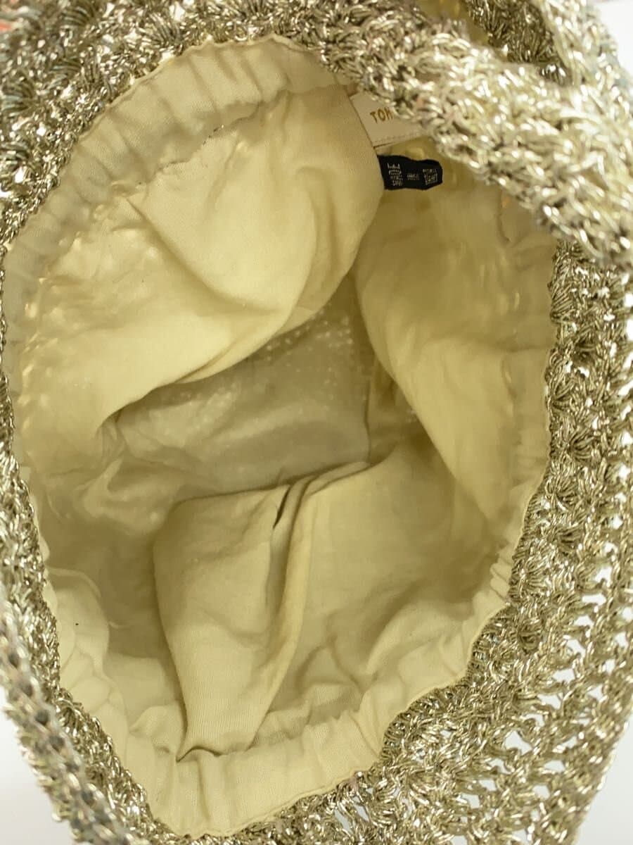 TOMORROWLAND Tote Bag Metallic Lurex SLV Solid 6