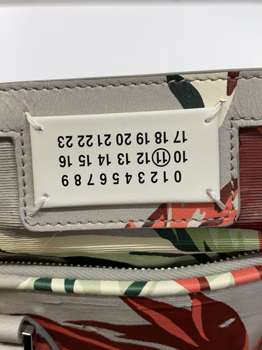 Maison Margiela5AC Micro Shoulder Bag Leather GRY Floral S35WG0227 5