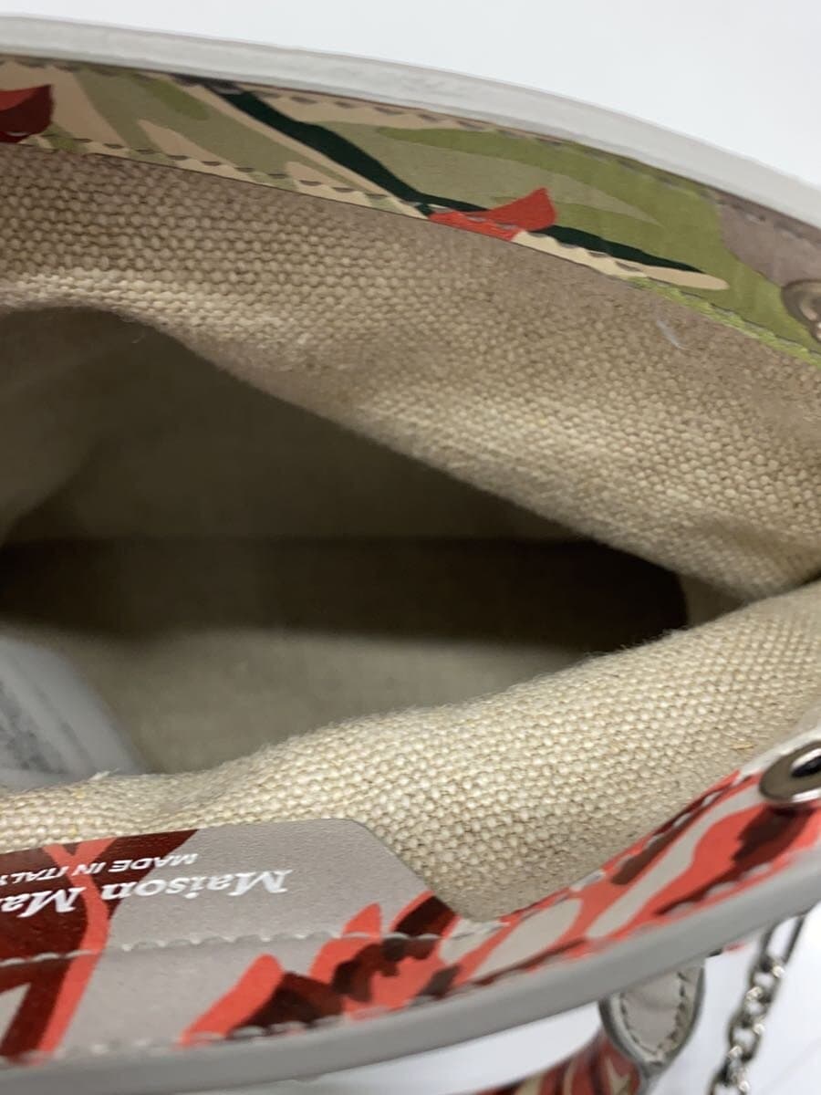 Maison Margiela5AC Micro Shoulder Bag Leather GRY Floral S35WG0227 6