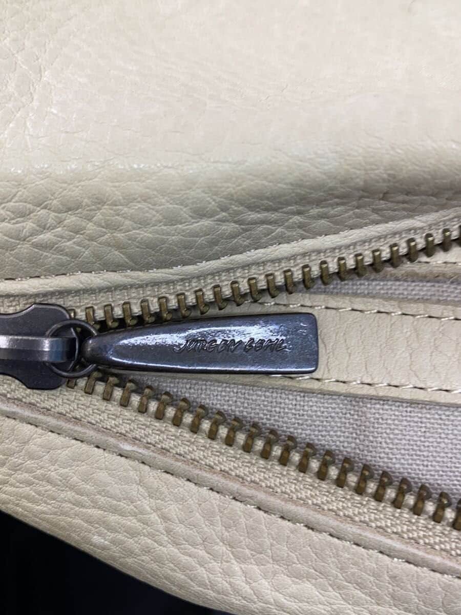 JURGEN LEHL Shoulder Bag Leather CRM Solid 5