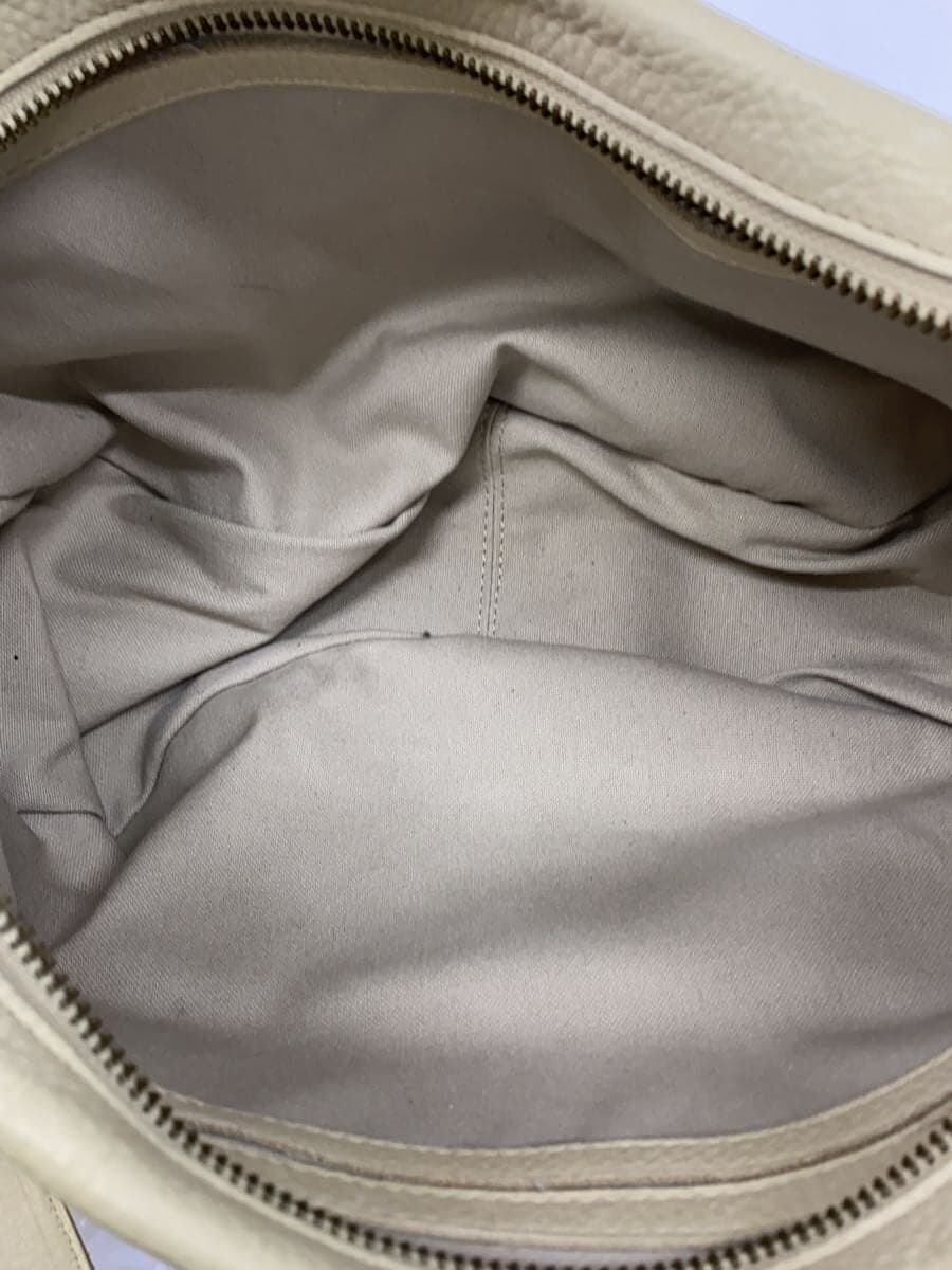 JURGEN LEHL Shoulder Bag Leather CRM Solid 6